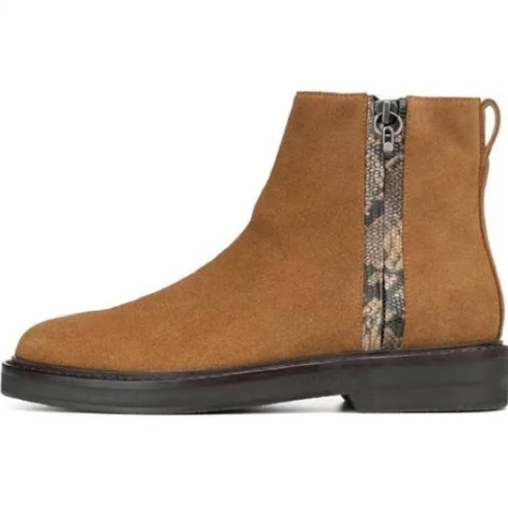 Donald J. Pliner North WX Suede/Snakeskin Boots/Booties | Size 10